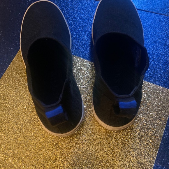 ROTHY'S BLACK HIGH-TOP SLIP-ON Sneakers LUX RARE - Picture 5 of 14